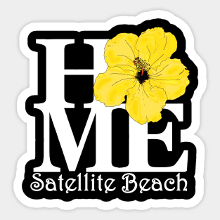 HOME Satellite Beach Yellow Hibiscus Sticker